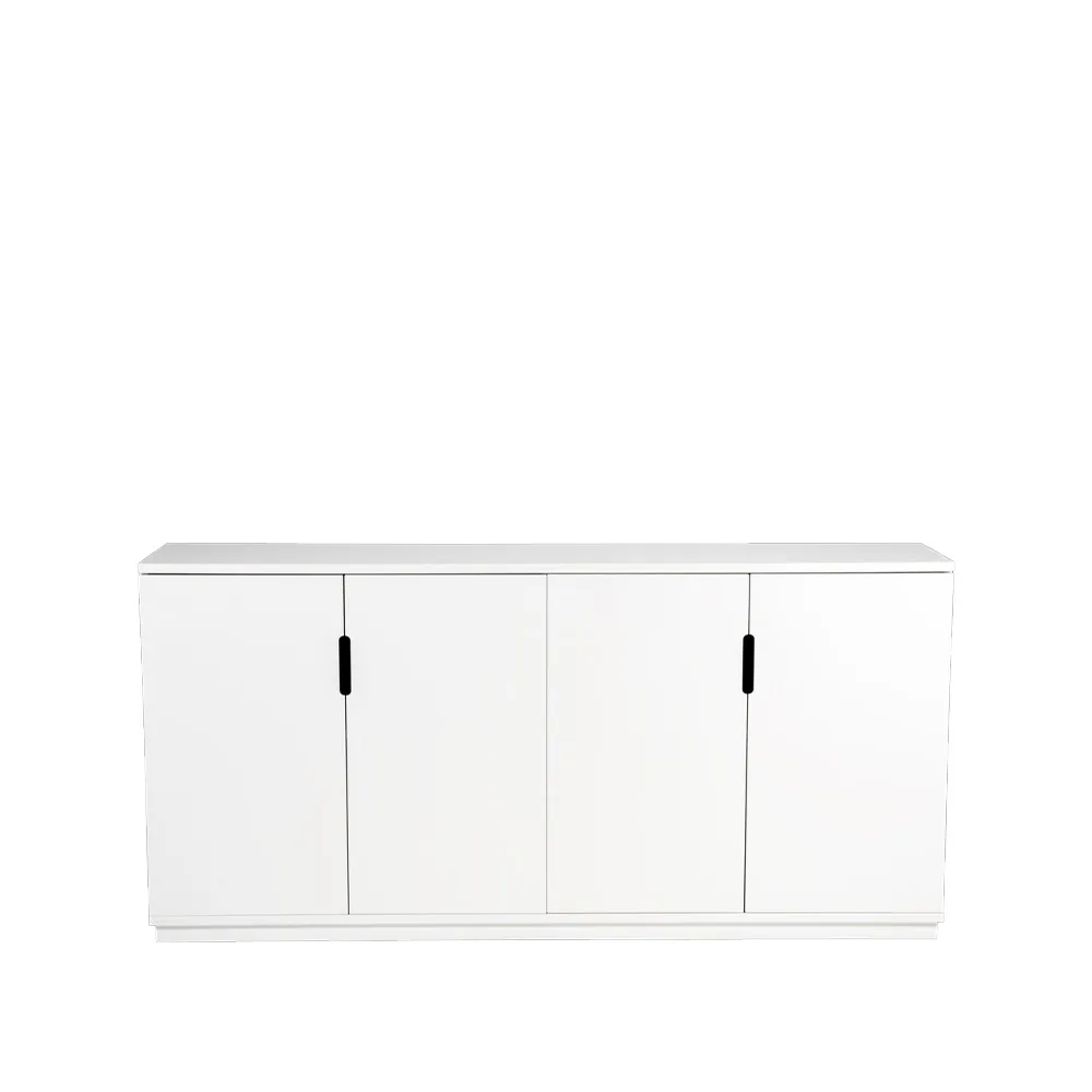 Buffet Aoko 77x160 cm, Blanc laqué Mavis