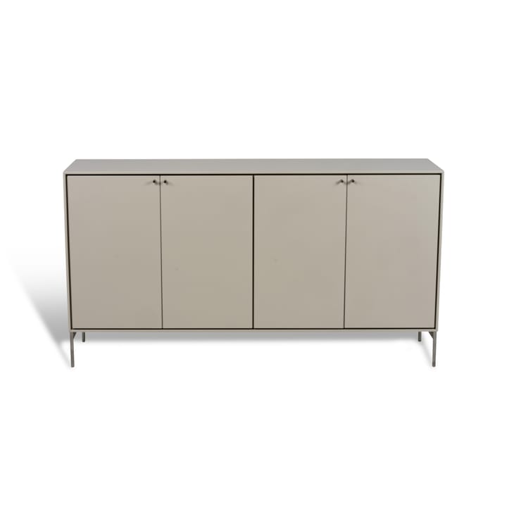 Buffet Volt 80x148 cm - Beige-acier inoxydable - Mavis