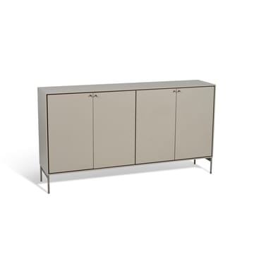Buffet Volt 80x148 cm - Beige-acier inoxydable - Mavis