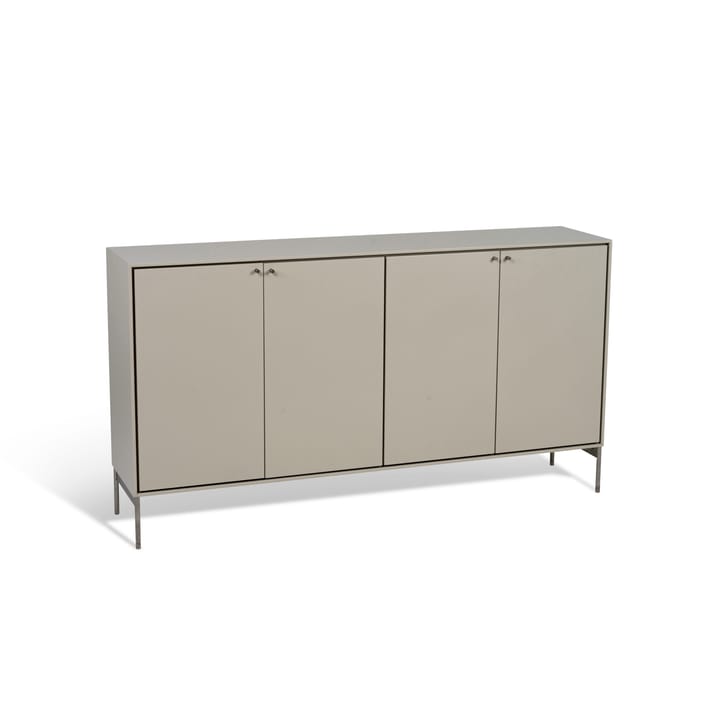 Buffet Volt 80x148 cm, Beige-acier inoxydable Mavis