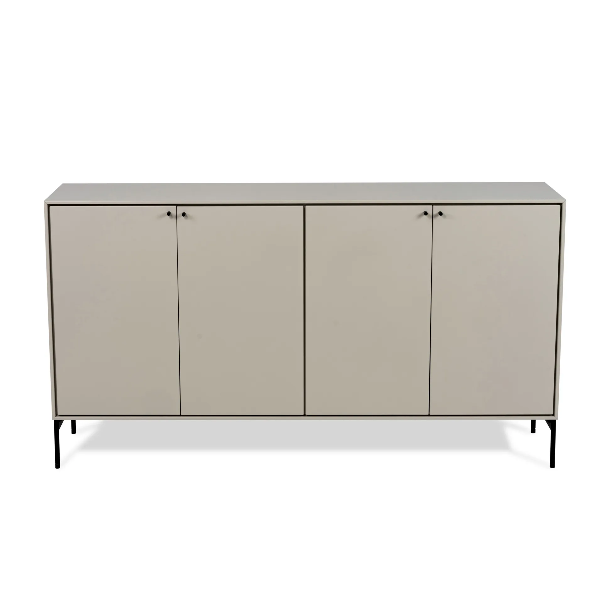 Buffet Volt 80x148 cm, Beige-noir Mavis