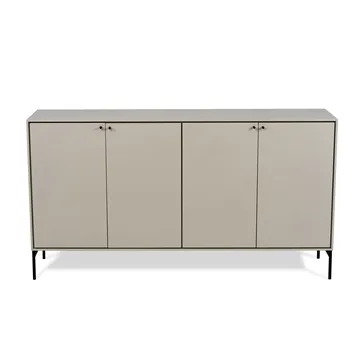 Buffet Volt 80x148 cm - Beige-noir - Mavis
