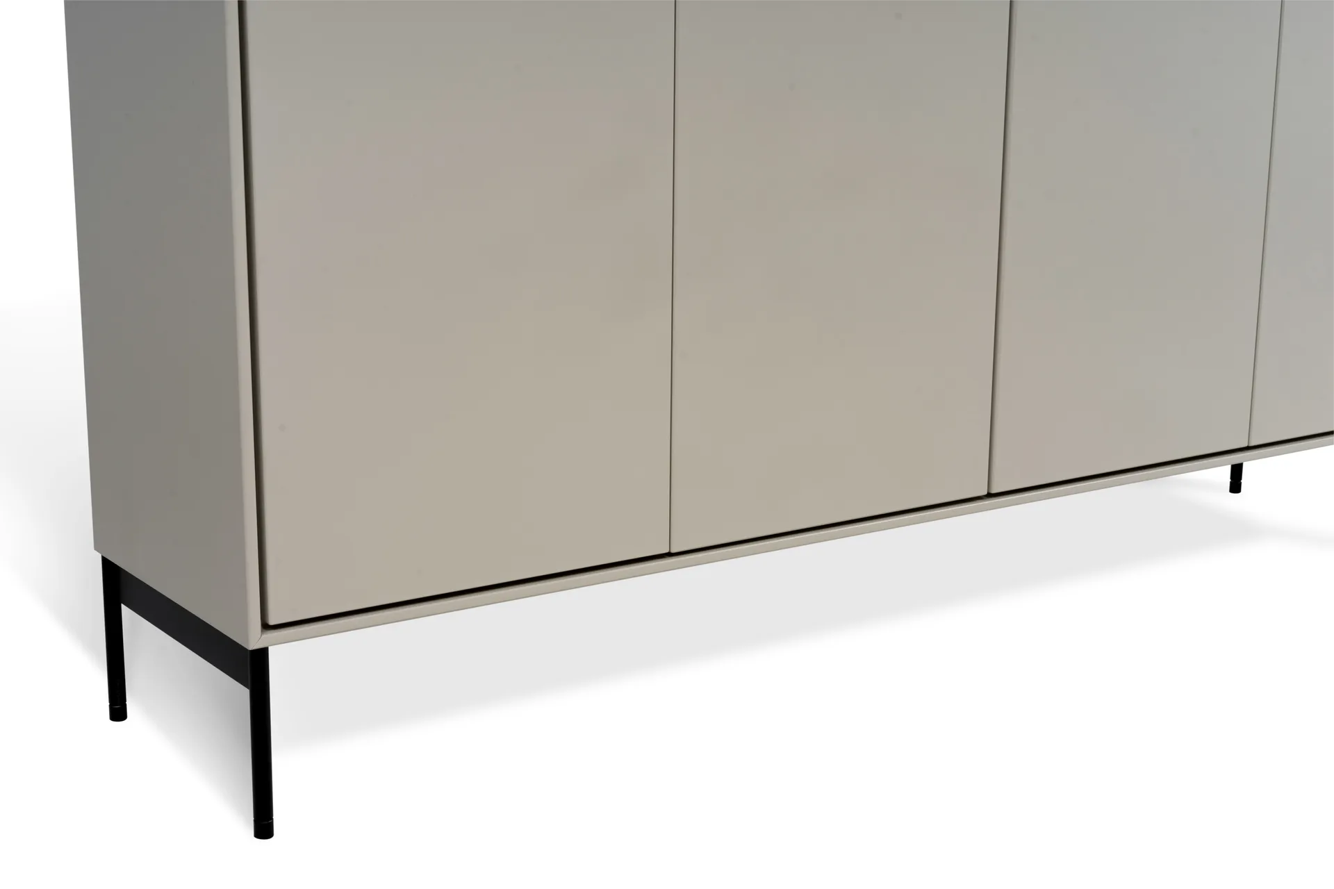 Buffet Volt 80x148 cm, Beige-noir Mavis