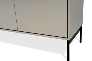 Buffet Volt 80x148 cm - Beige-noir - Mavis