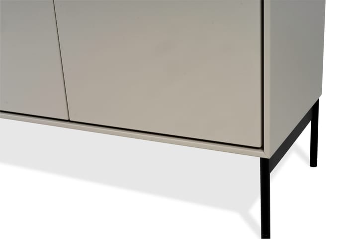 Buffet Volt 80x148 cm, Beige-noir Mavis