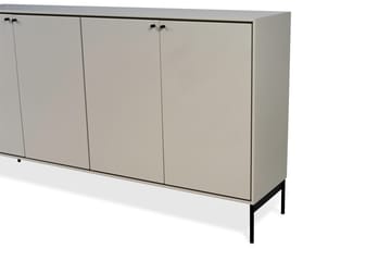 Buffet Volt 80x148 cm - Beige-noir - Mavis