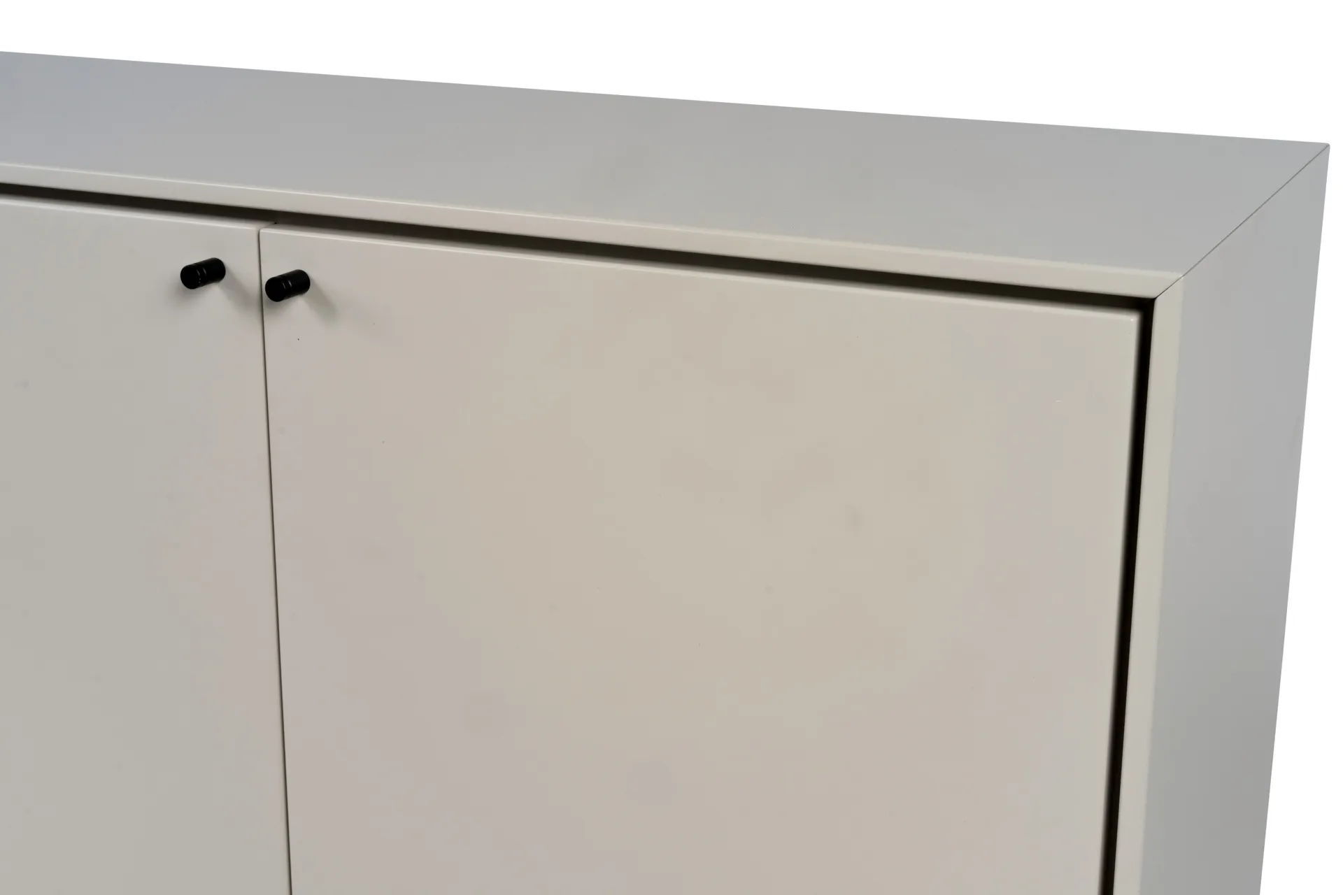 Buffet Volt 80x148 cm, Beige-noir Mavis