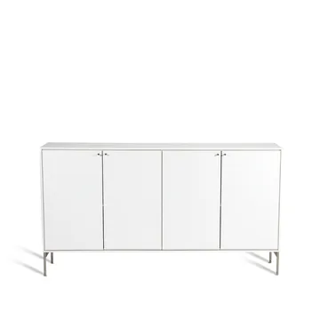 Buffet Volt 80x148 cm - Blanc laqué - Mavis