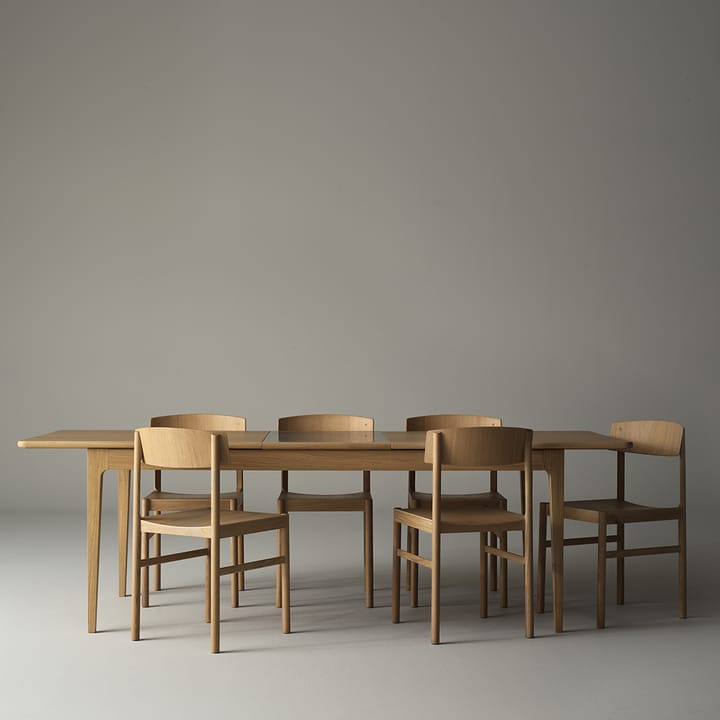 Chaise Rod, Chêne blanchi mat laqué Mavis
