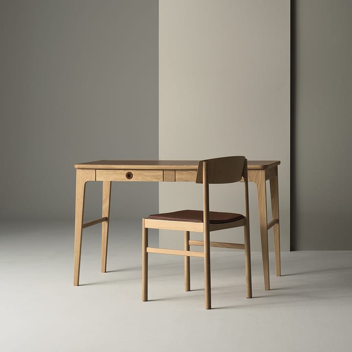 Chaise Rod, Chêne blanchi mat laqué Mavis
