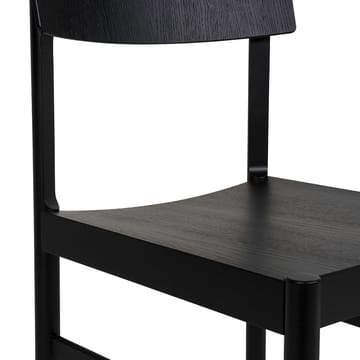 Chaise Rod - Frêne noir laqué - Mavis