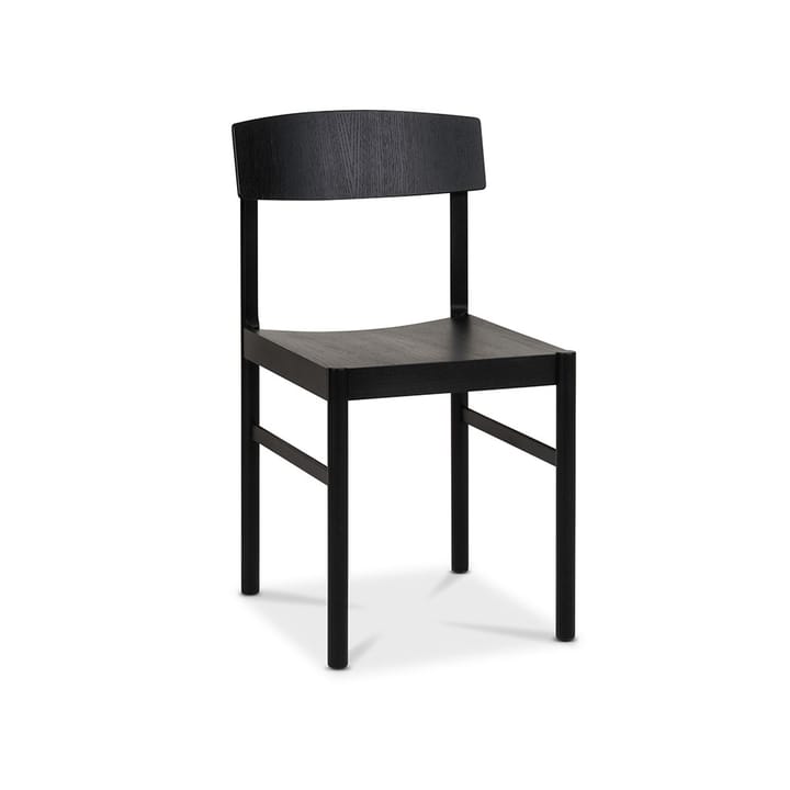 Chaise Rod, Frêne noir laqué Mavis