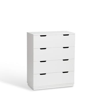 Commode Aoko 4 tiroirs - Blanc laqué - Mavis