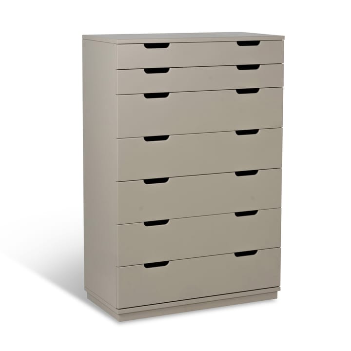 Commode Aoko 7 tiroirs, Beige Mavis