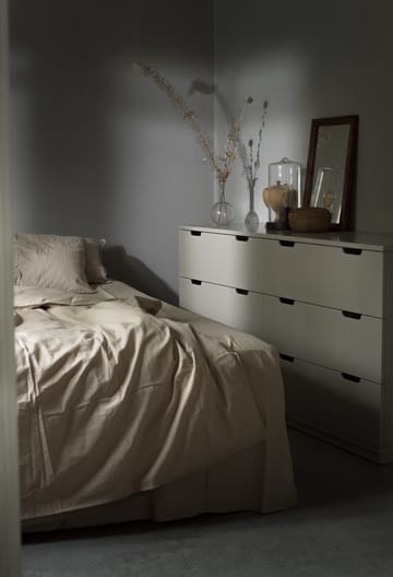Commode Aoko double 6 tiroirs - Beige - Mavis