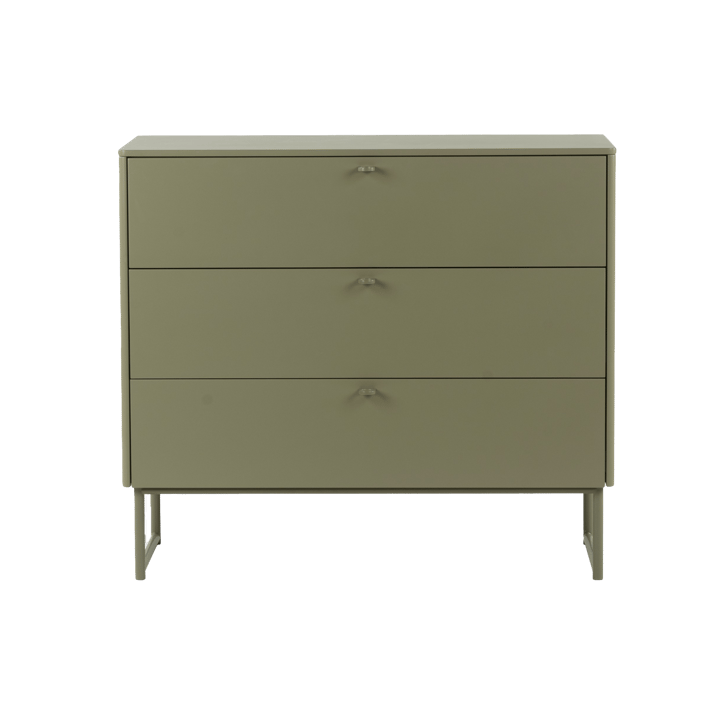 Commode Deus 3 tiroirs - Gris olive - Mavis