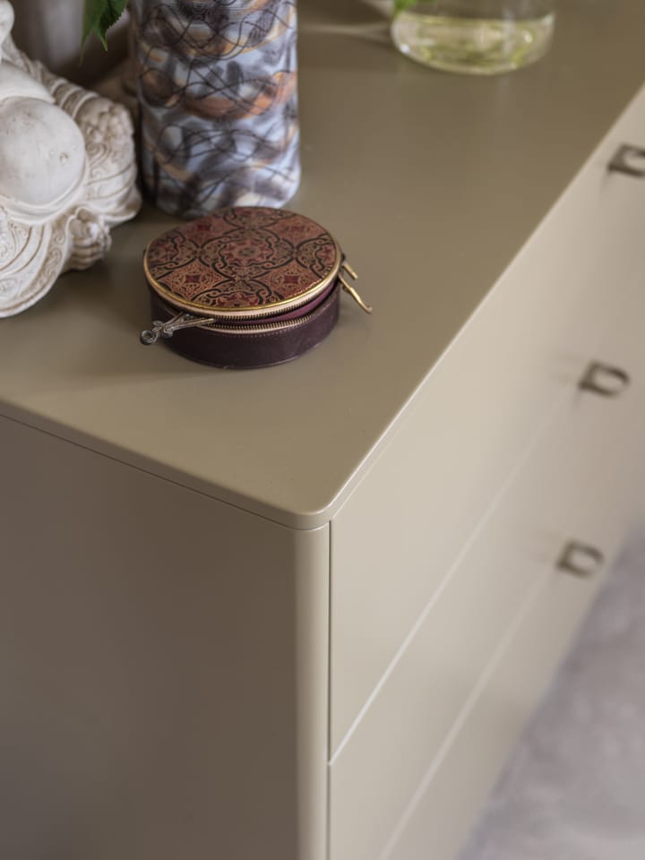 Commode Deus 3 tiroirs, Gris olive Mavis