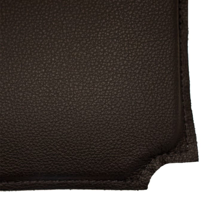 Coussin de chaise Rod, Cuir noir Mavis