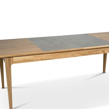 Table à manger Höllviken - Chêne blanchi mat laqué - Mavis