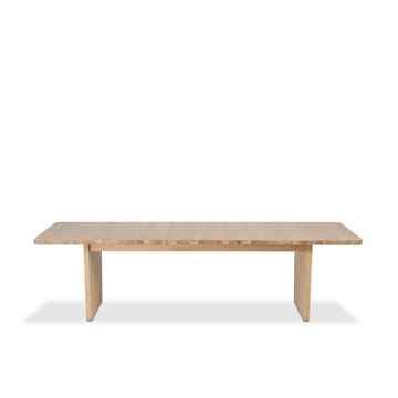 Table à manger Vaud - Chêne blanchi, 2 rallonges - Mavis