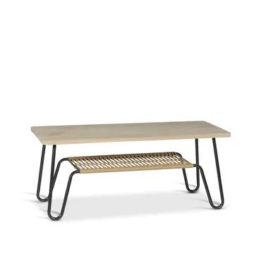 Table basse Marcel - Chêne ciré rustique, 120x50 - Mavis