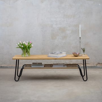 Table basse Marcel - Chêne ciré rustique, 140x70 - Mavis