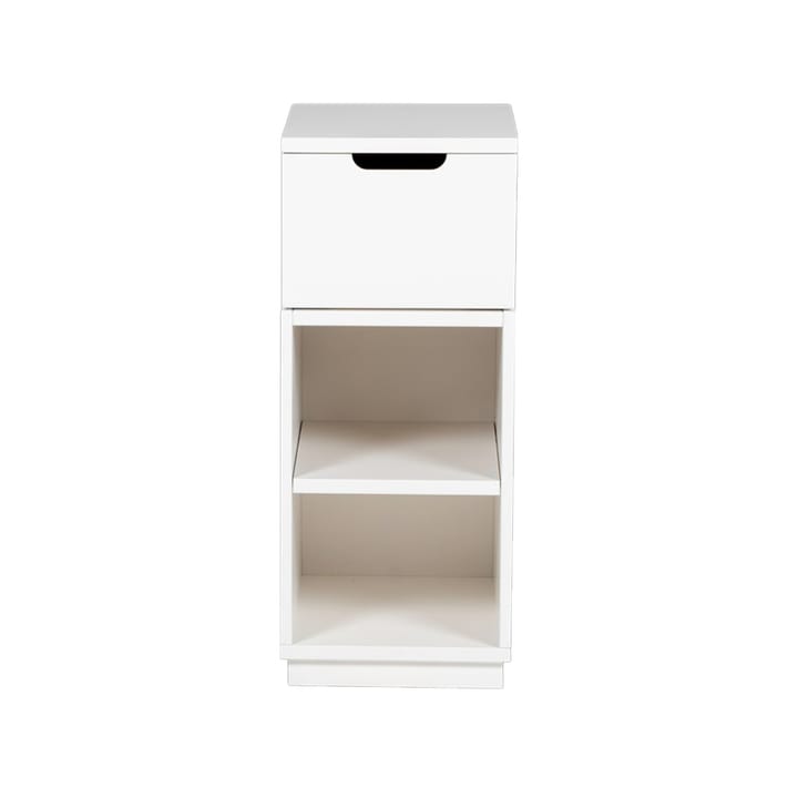 Table de chevet Aoko 72 cm 1 tiroir - Blanc laqué - Mavis