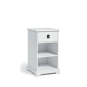 Table de chevet Smögen - Blanc laqué - Mavis