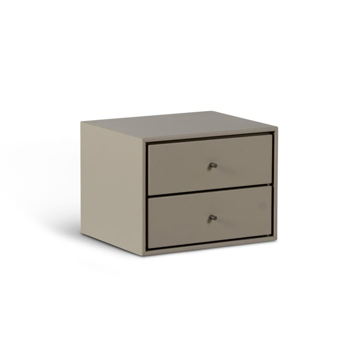 Table de chevet Volt suspendue, Beige-acier inoxydable Mavis