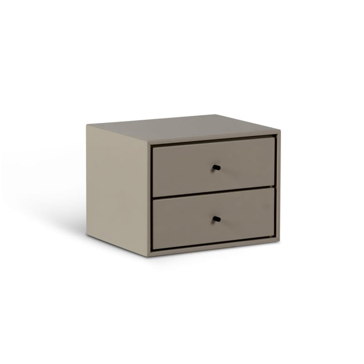Table de chevet Volt suspendue, Beige-noir Mavis