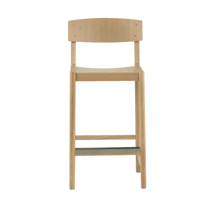 Tabouret de bar Rod 65 cm, Chêne blanchi pigmenté, finition mate laquée Mavis