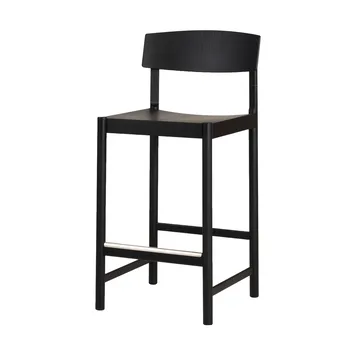 Tabouret de bar Rod 65 cm - Frêne noirci - Mavis