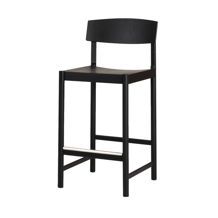 Tabouret de bar Rod 65 cm - Frêne noirci - Mavis