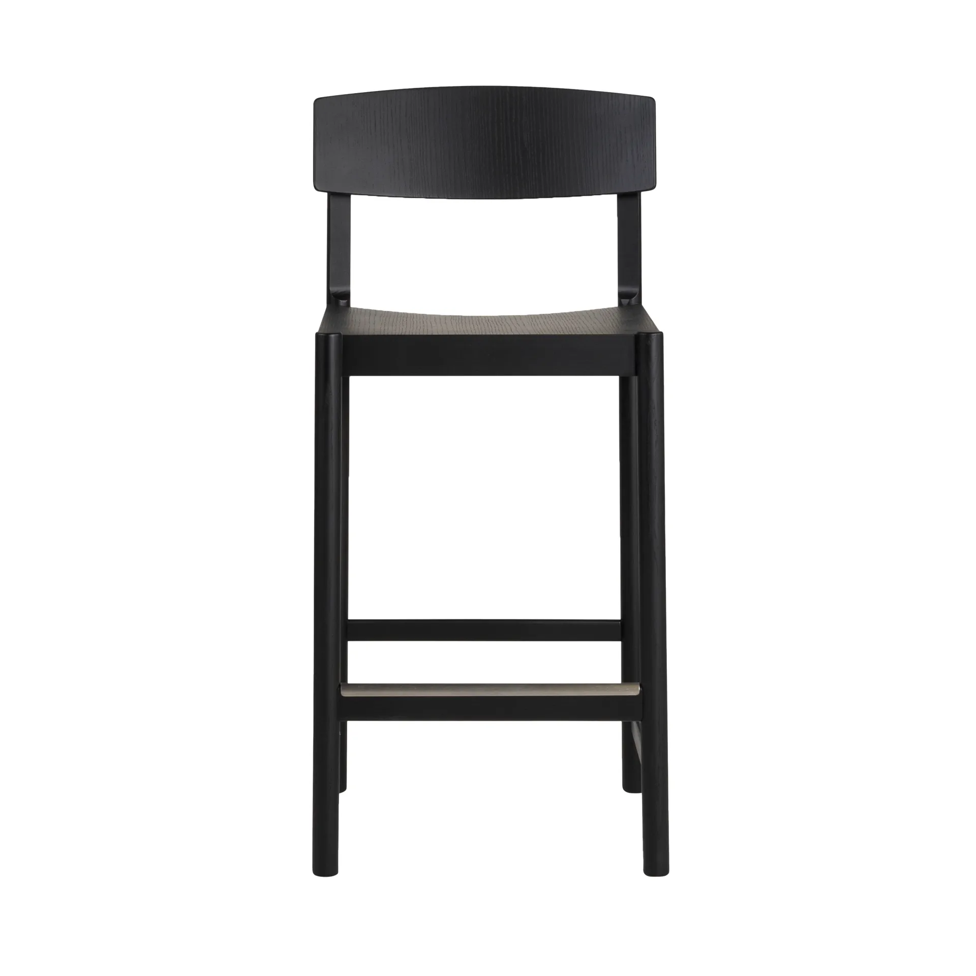 Tabouret de bar Rod 65 cm, Frêne noirci Mavis