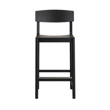 Tabouret de bar Rod 65 cm - Frêne noirci - Mavis
