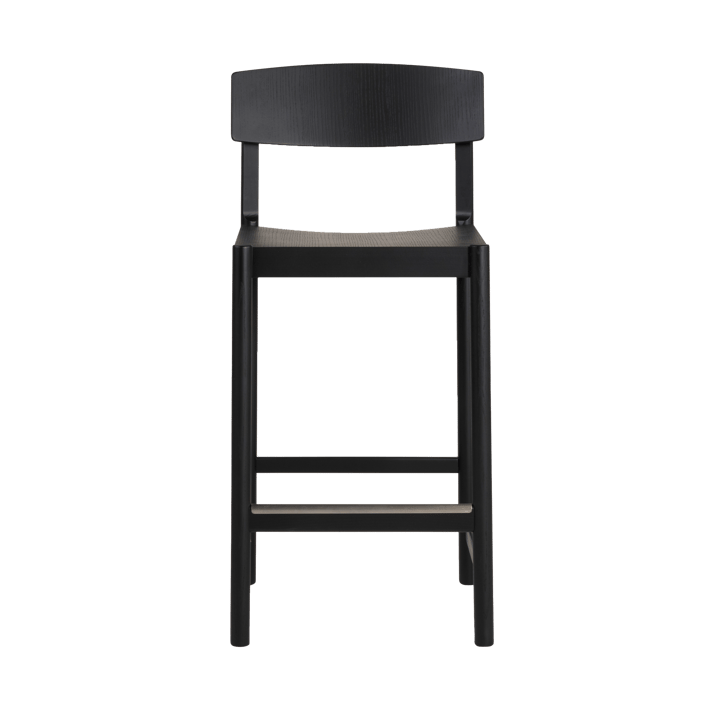 Tabouret de bar Rod 65 cm, Frêne noirci Mavis