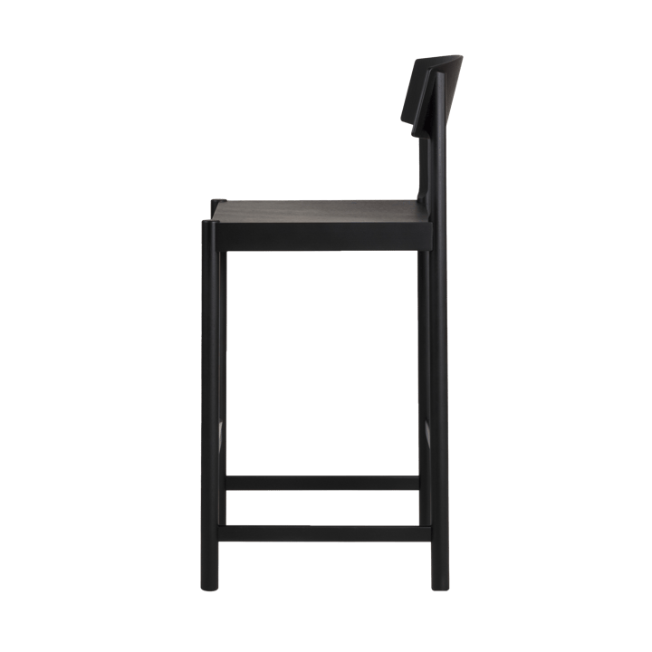 Tabouret de bar Rod 65 cm, Frêne noirci Mavis