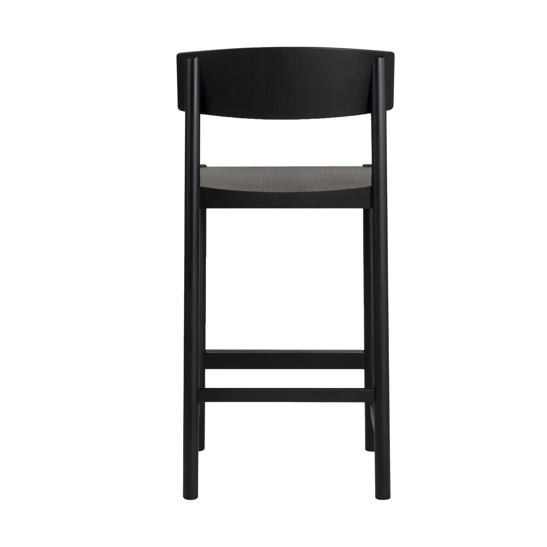 Tabouret de bar Rod 65 cm, Frêne noirci Mavis