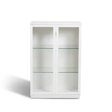 Vitrine Aoko 120 cm - Blanc laqué - Mavis