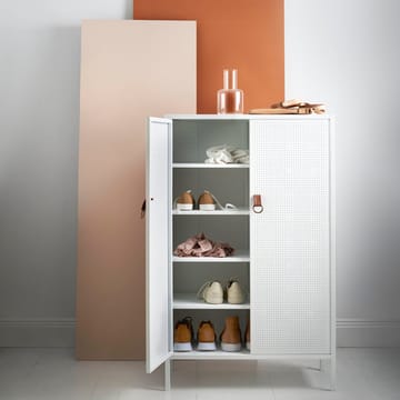 Armoire Francis - blanc, cuir - Maze