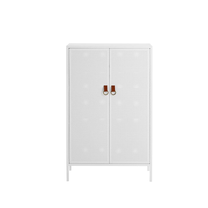 Armoire Francis - blanc, cuir - Maze