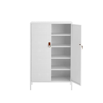 Armoire Francis - blanc, cuir - Maze