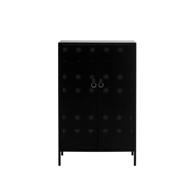 Armoire Francis - noir, cuir noir - Maze