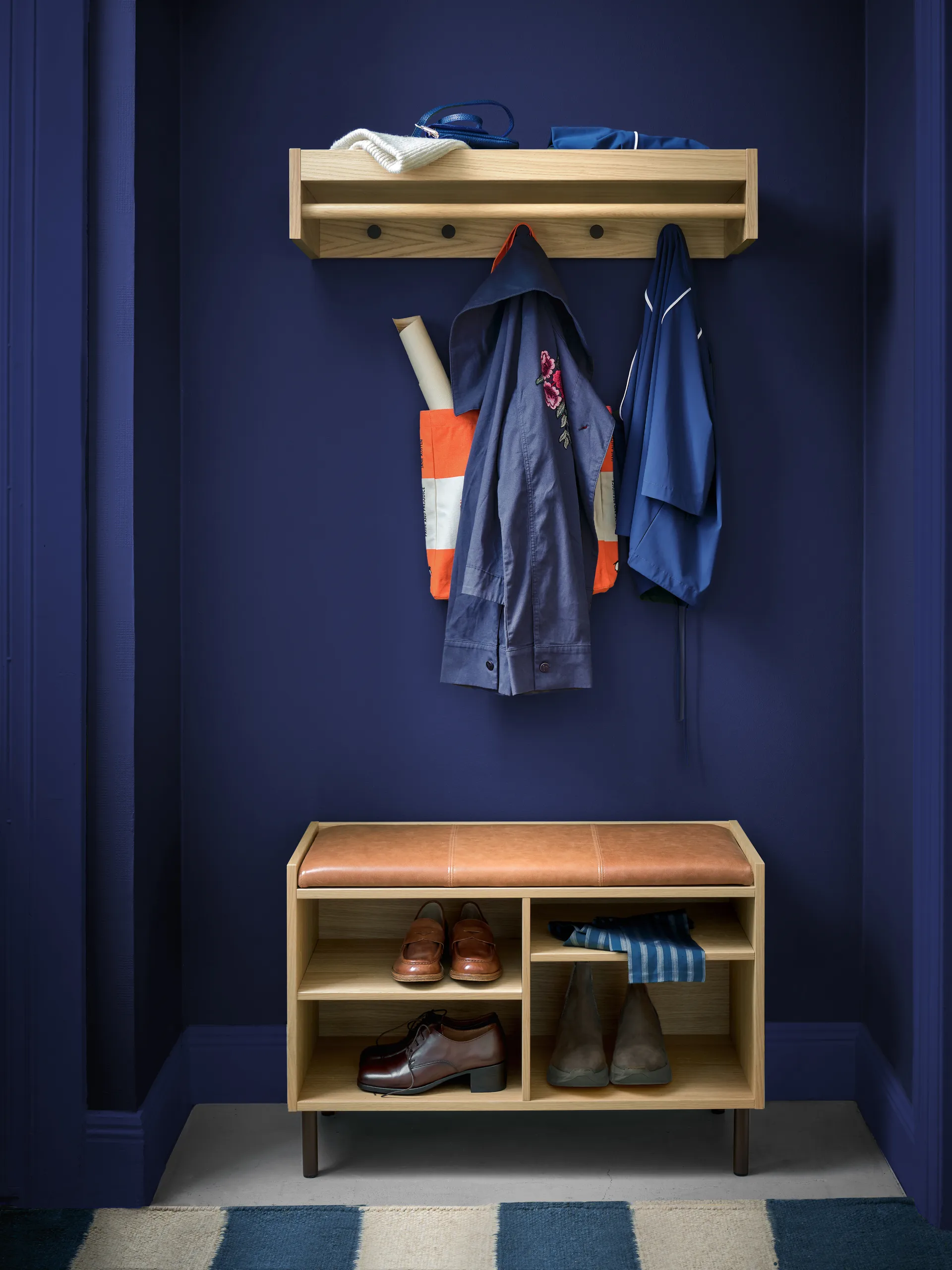 Banc de rangement Gentle, Chêne, 78x53x35 cm Maze