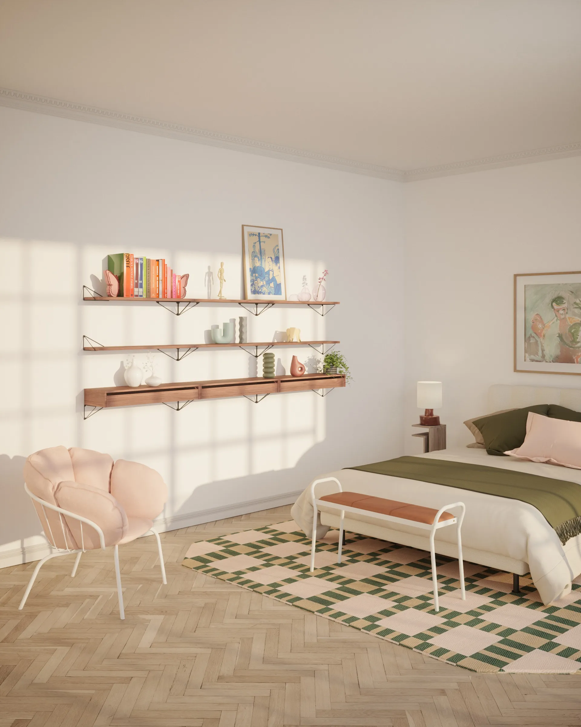 Coffre Pythagoras L, Noyer Maze