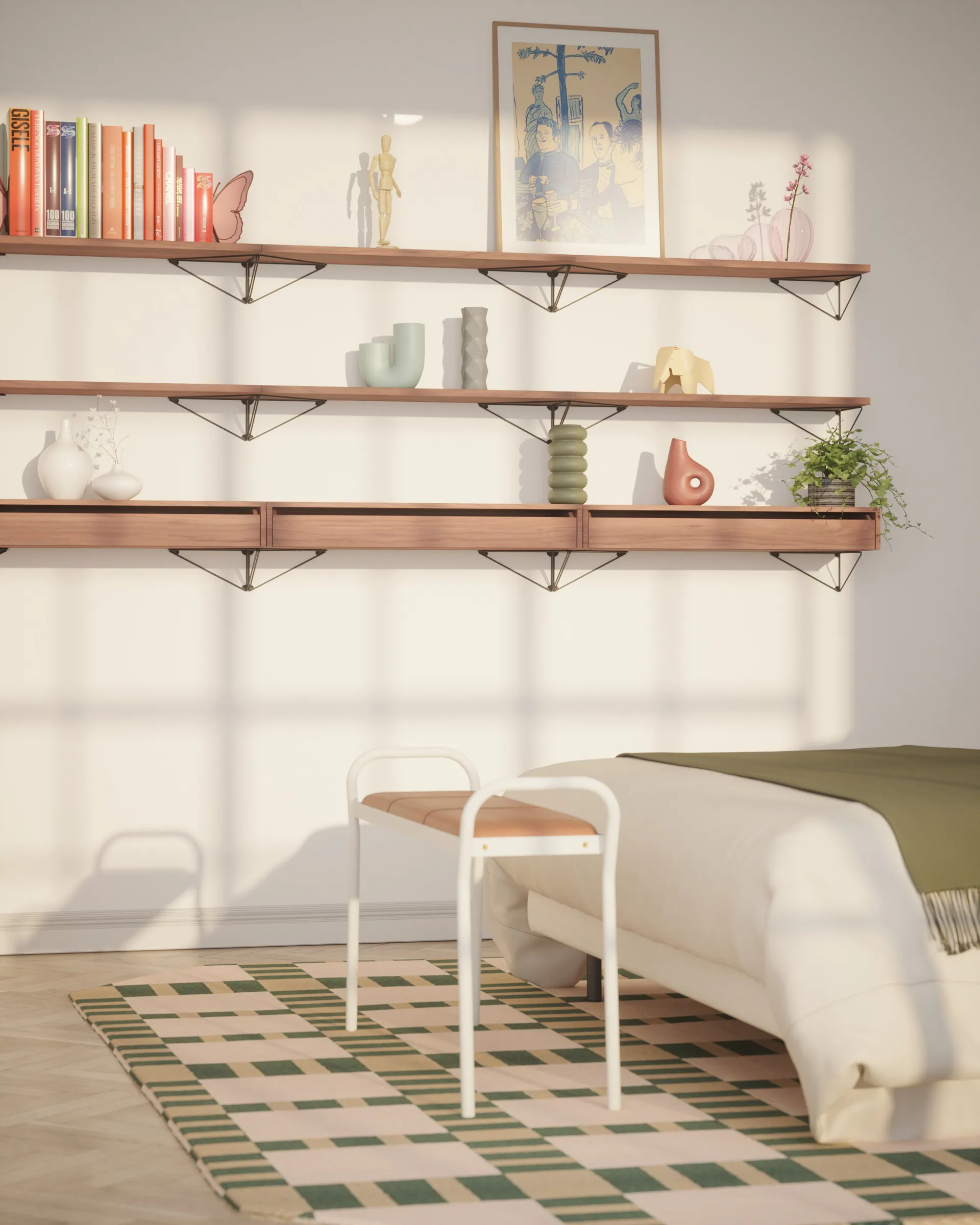 Coffre Pythagoras L, Noyer Maze