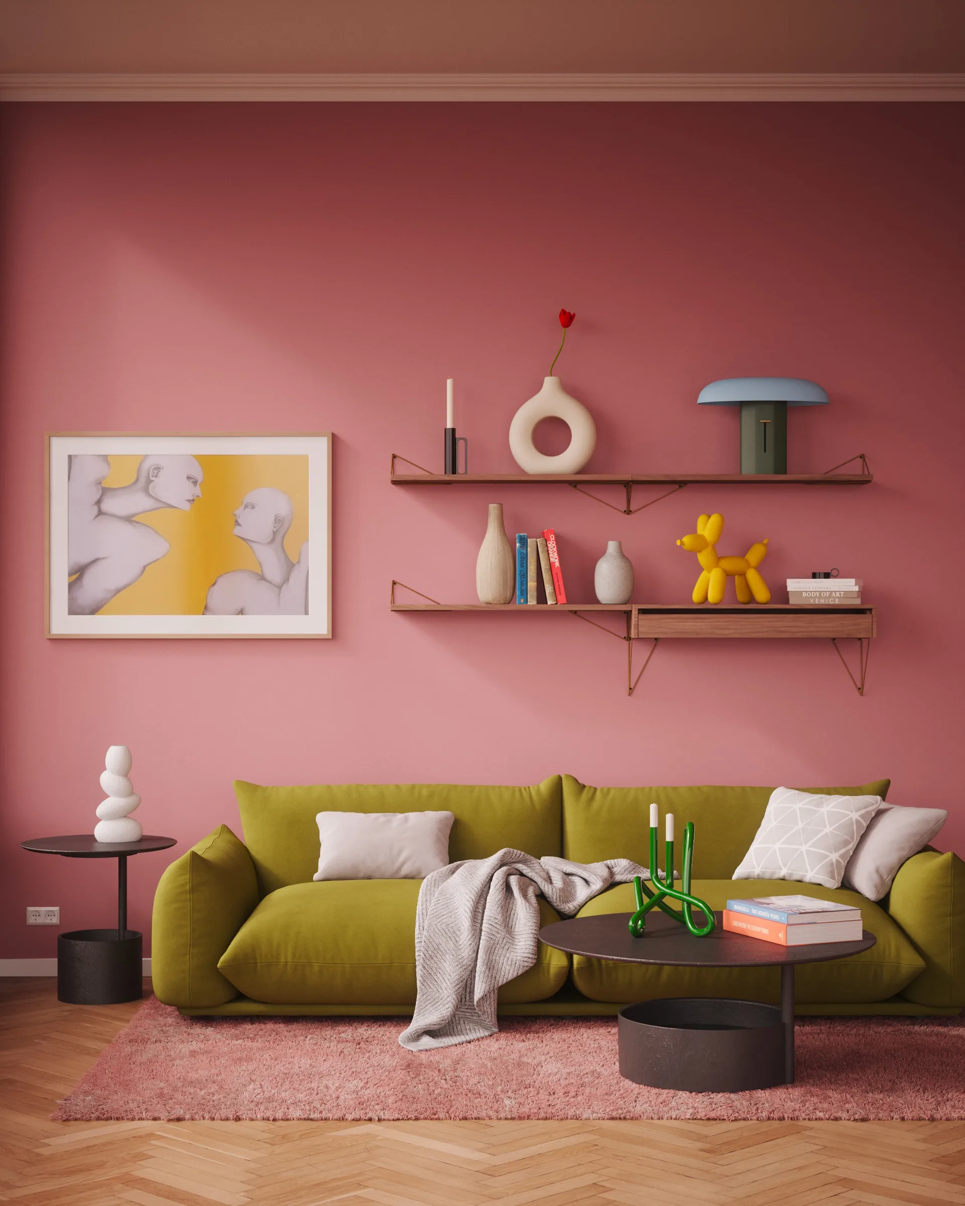 Coffre Pythagoras L, Noyer Maze