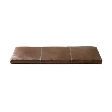 Coussin d’assise pour banc Gentle - Elmo cuir vintage brown, 74,5x2,5x28,5 cm - Maze