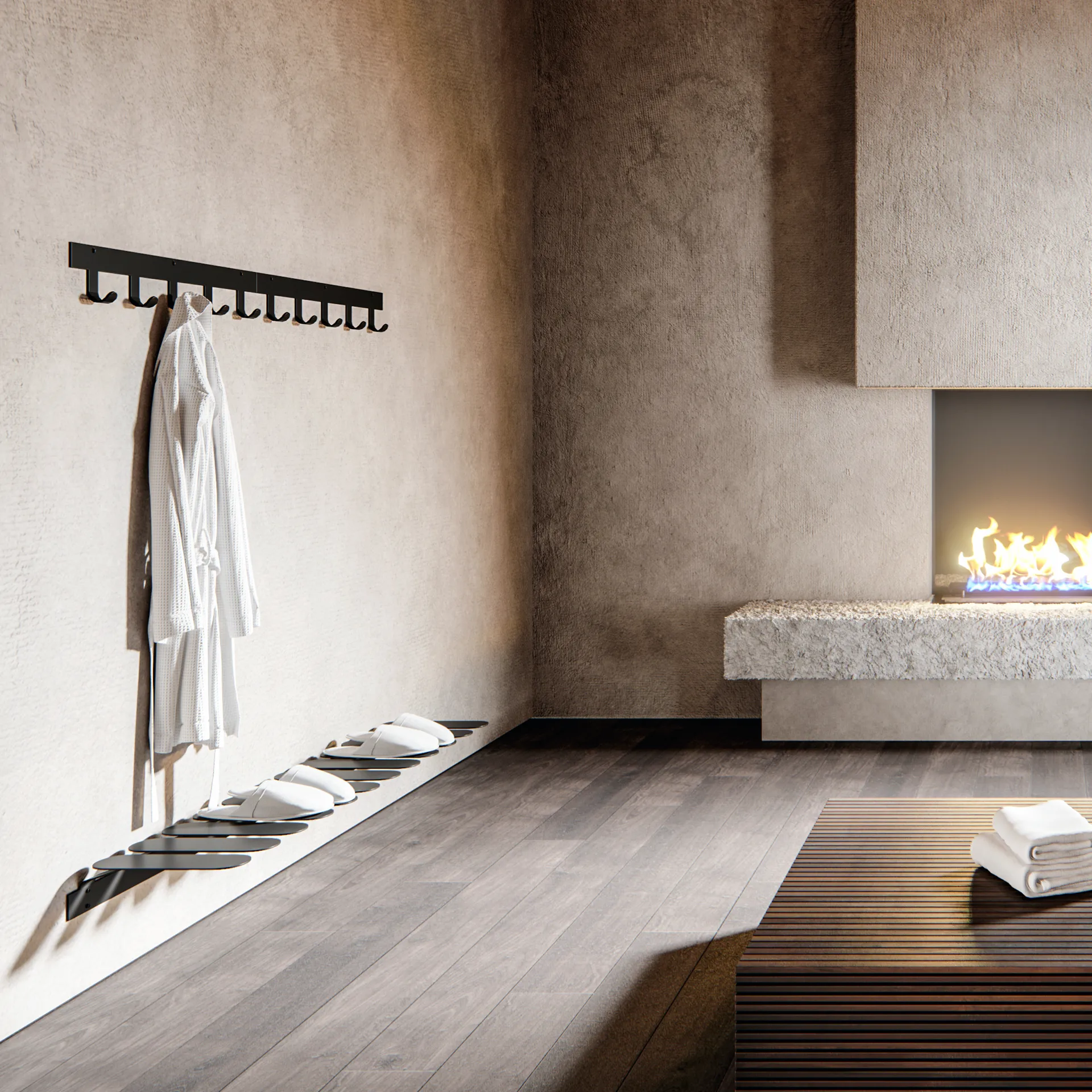 Crochets porte manteau Only Hooks, noir Maze