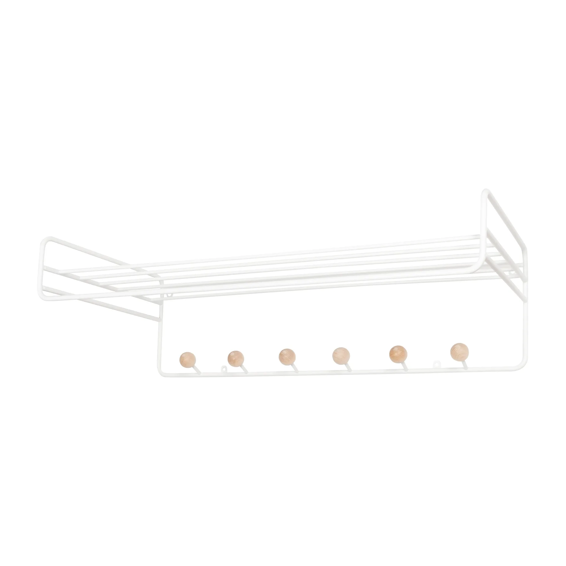 Étagère à chapeaux Bill Hat Rack, Blanc Maze